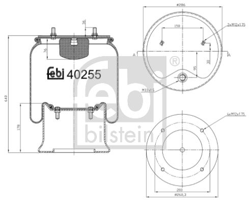 FEBI BILSTEIN Metallipalje, ilmajousitus 40255